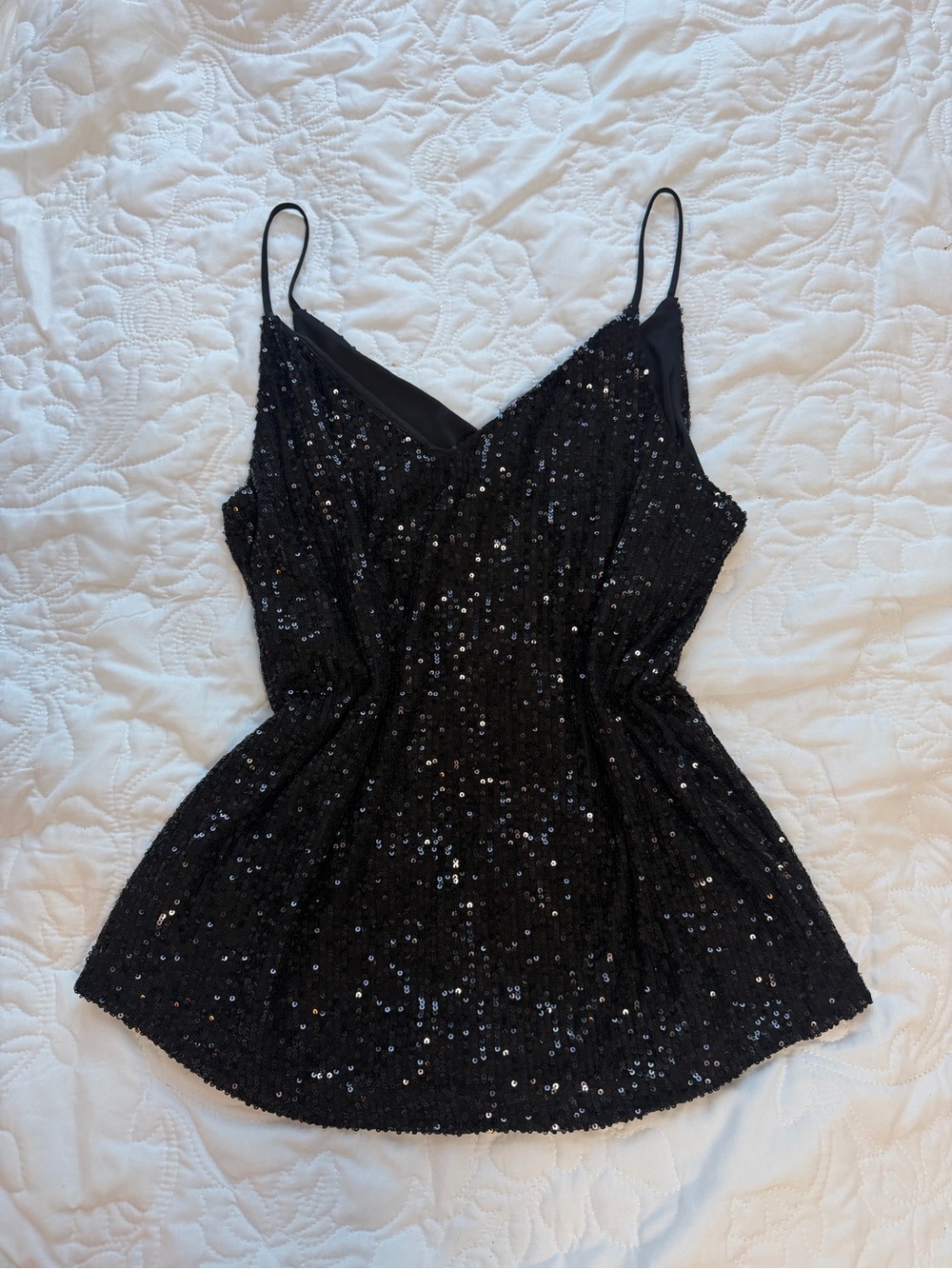 Calvin Klein Black Sequin Cami